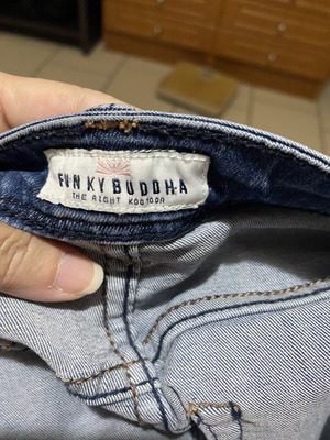 Funky Buddha Slim Jeans New, Blue, Size S