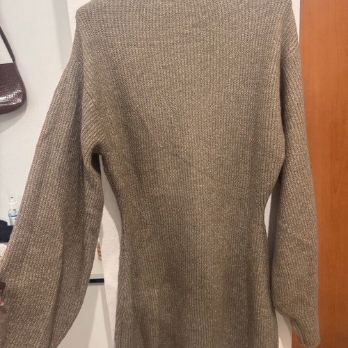 H&M knitted dress like new, beige, size Large