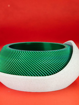 Modern 3D printed bowl made to order