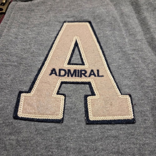 Admiral jacket Medium like new, gray and red colors