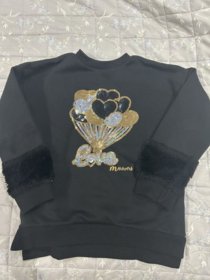 Alouette Girl's Black Shirt like new, size 116 cm, age 6