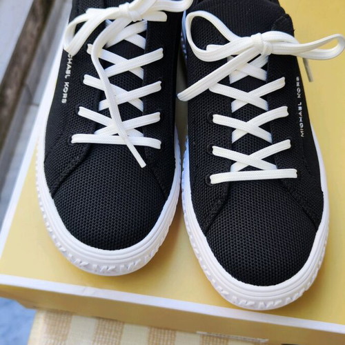 Michael Kors Grove Knit sneakers new, black women's athletic shoes