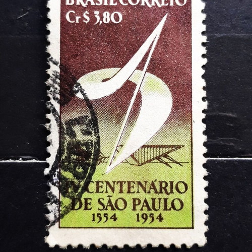 Brazil 1953 stamp 3.80 cr, 4th Congress of Baptist Youth, Rio de Janeiro like new