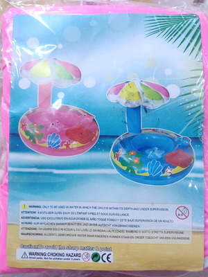 Inflatable sea float with sunshade new for small children