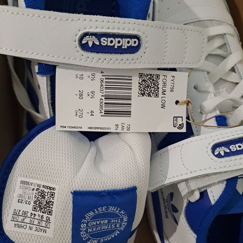 Adidas Originals Forum Low men's sneakers size 44 new white blue
