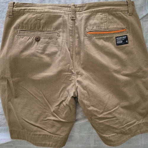Superdry bermuda shorts used, size L, beige, very good condition