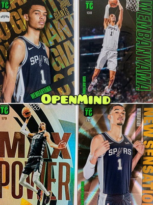 Σετ και μεμονωμένες κάρτες Victor Wembanyama Rookie Top Class NBA 2023-2024 (4 κάρτες)