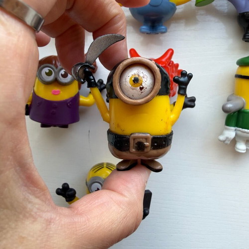 McDonald’s Happy Meal Minions 2019 figures used, pack of 8