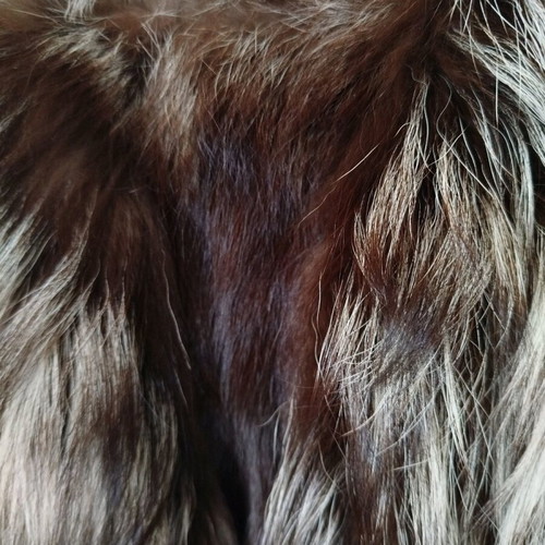 Vintage bolero silver fox fur like new, one size