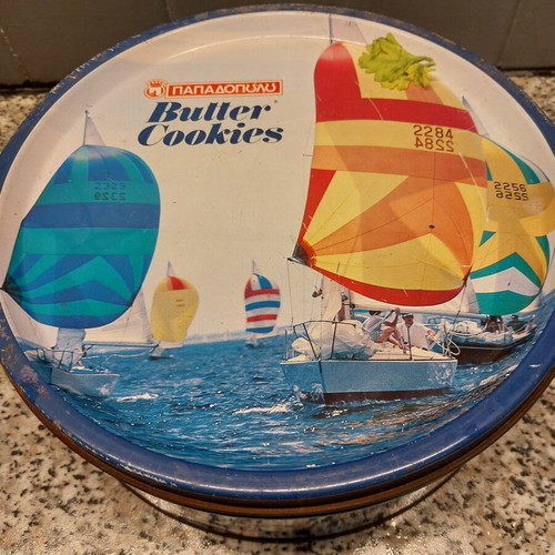 Tin collectible box used