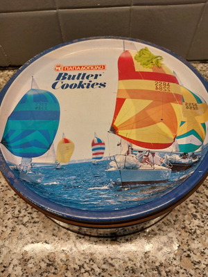 Tin collectible box used