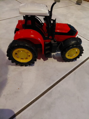 Plastic toy tractor