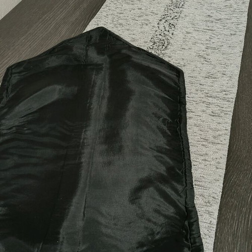 Table runner chenille gray and black new
