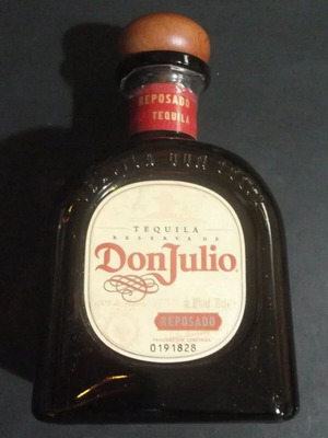 Don Julio Reposado Amber άδειο μπουκάλι τεκίλα 750 ml γυάλινο με ελληνικό κείμενο μεταχειρισμένο