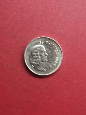 South Africa 5 Cents Coin 1965 like new
