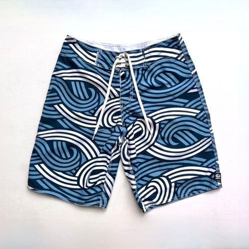 Osklen Men's Surfing Board Swimwear Size S like new, petrol blue
