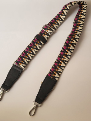 Desigual leather bag strap new, adjustable size, multicolor