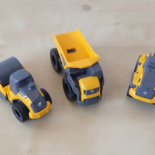 Volvo Dickie Toys vehicle set used, pack of 3