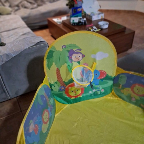 Ball pool used with jungle animal theme