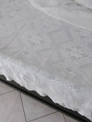 Double handmade crochet blanket new