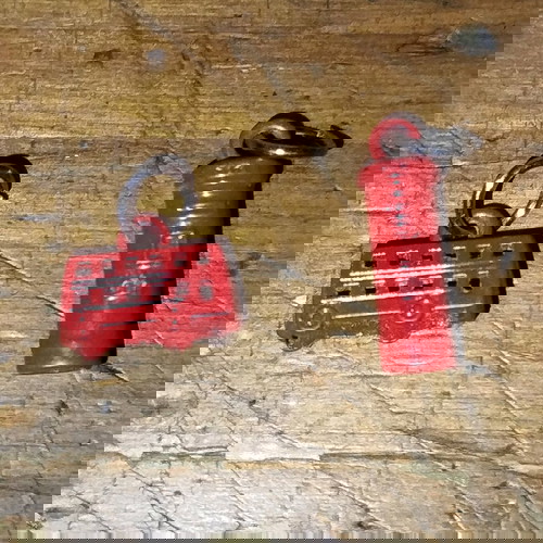 Μίνι Red London England Double Decker Bus και Red Post Office μεταχειρισμένα