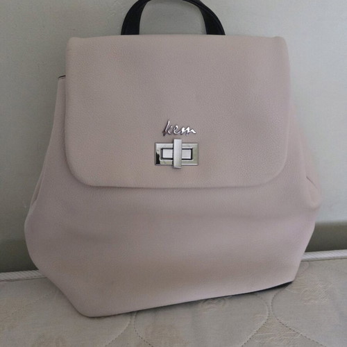 Kem backpack bag synthetic leather like new pink