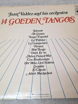 Juan Valdez And His Orchestra 14 Golden Tangos LP, λατινικά