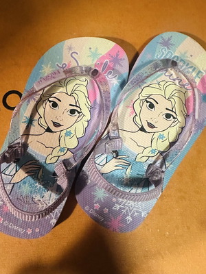 Frozen Disney flip-flops like new, size 28, multicolor