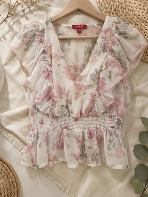 guess floral top small