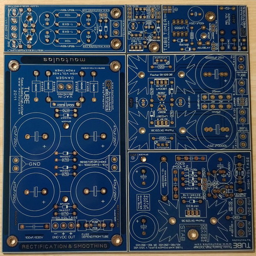 Tube Power Supply PCB AIO Blue new