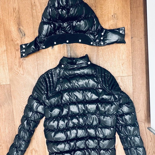 Biker jacket Diabless with detachable hood like new, size S