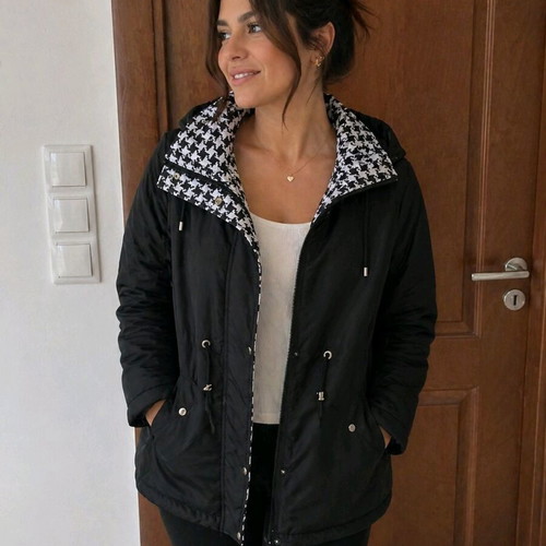 Double face jacket like new, reversible, size M