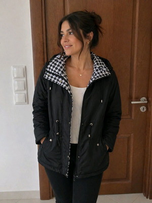 Double face jacket like new, reversible, size M