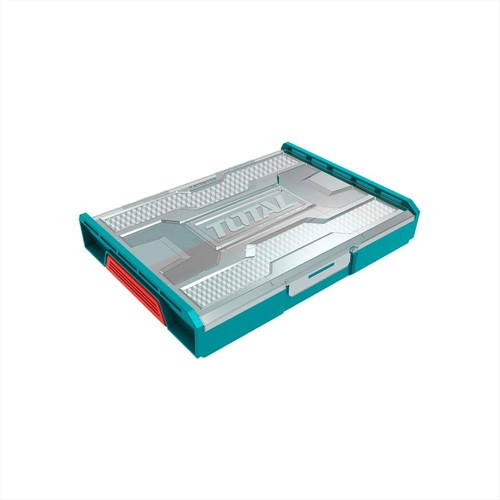 Total plastic tool organizer box 6 compartments 34x25x6cm new