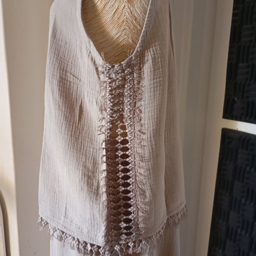 Luna cotton women's set L/XL like new, beige