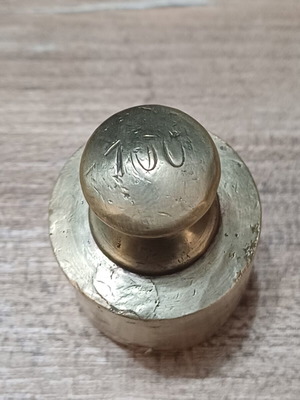 Bronze weight 100 dram used