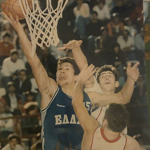 Photo of Fanis Christodoulou with Greece National Basketball Team used