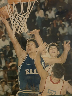 Photo of Fanis Christodoulou with Greece National Basketball Team used
