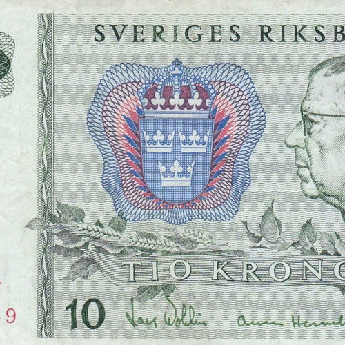 Sweden banknote used