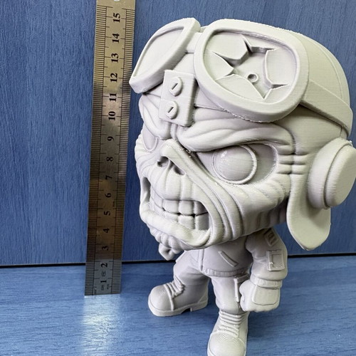 Eddie Pilot Iron Maiden fan art figure 15 cm new, 3D printed
