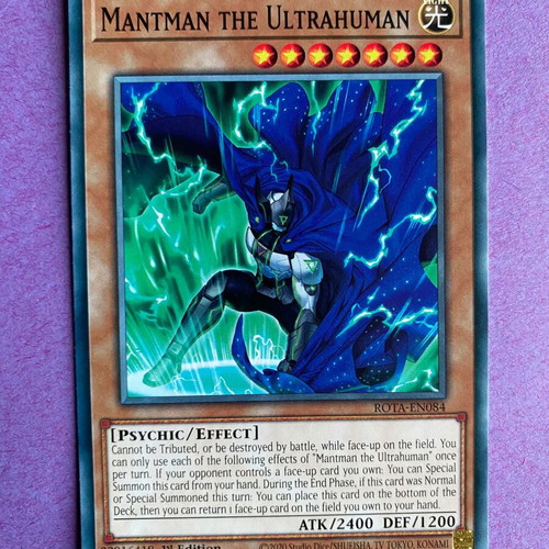 Mantman the Ultrahuman Yu-Gi-Oh! Card 1st Edition near mint