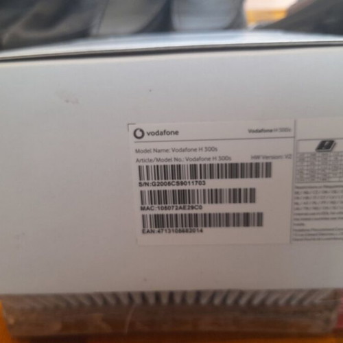 Vodafone H-300s router, new in box