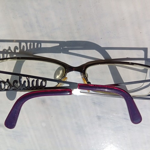 Moschino Italy prescription glasses, low diopter lenses