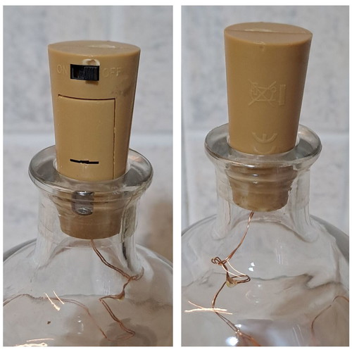 Decorative Tsipouro Bottle 17.01 Makryonitis Syros Distillery with LED lights like new