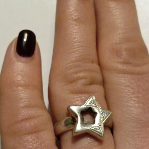 Silver ring 925 like new, size 55, inner diameter 17.3
