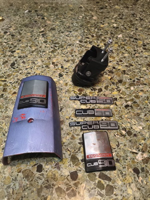Honda GLX90 Genuine Mask Emblems Used