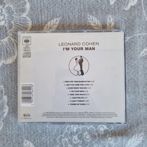 Leonard Cohen I'm Your Man CD like new, rock