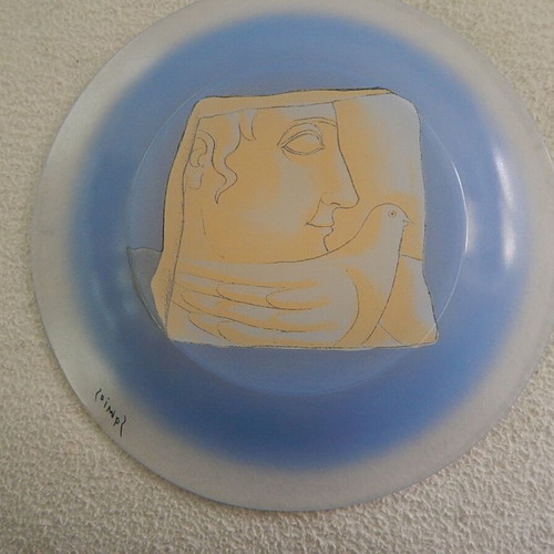 Samios decorative plate like new, 19.5 cm diameter