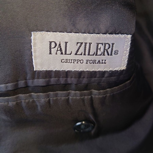 Pal Zileri Men's Blazer like new, navy blue with light blue windowpane check