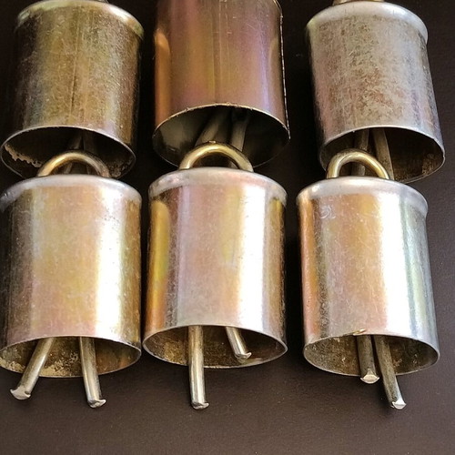 Six New Brass Livestock Bells with Clear Loud Sound